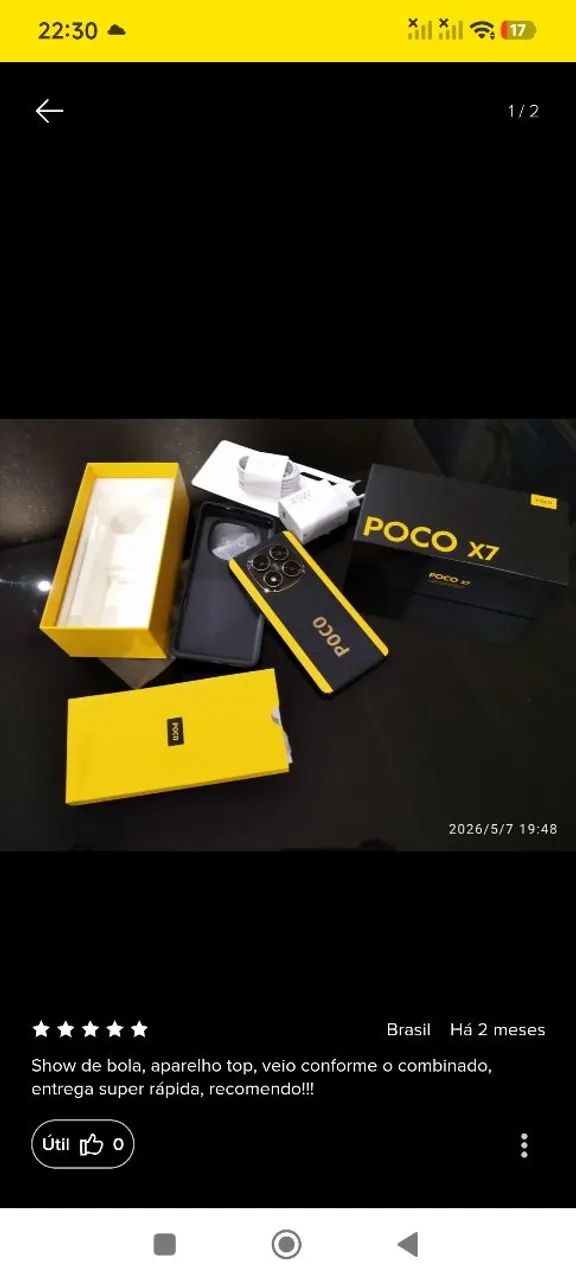 Vendo celular novo lacrado, poco x7 lacrado - Foto 3