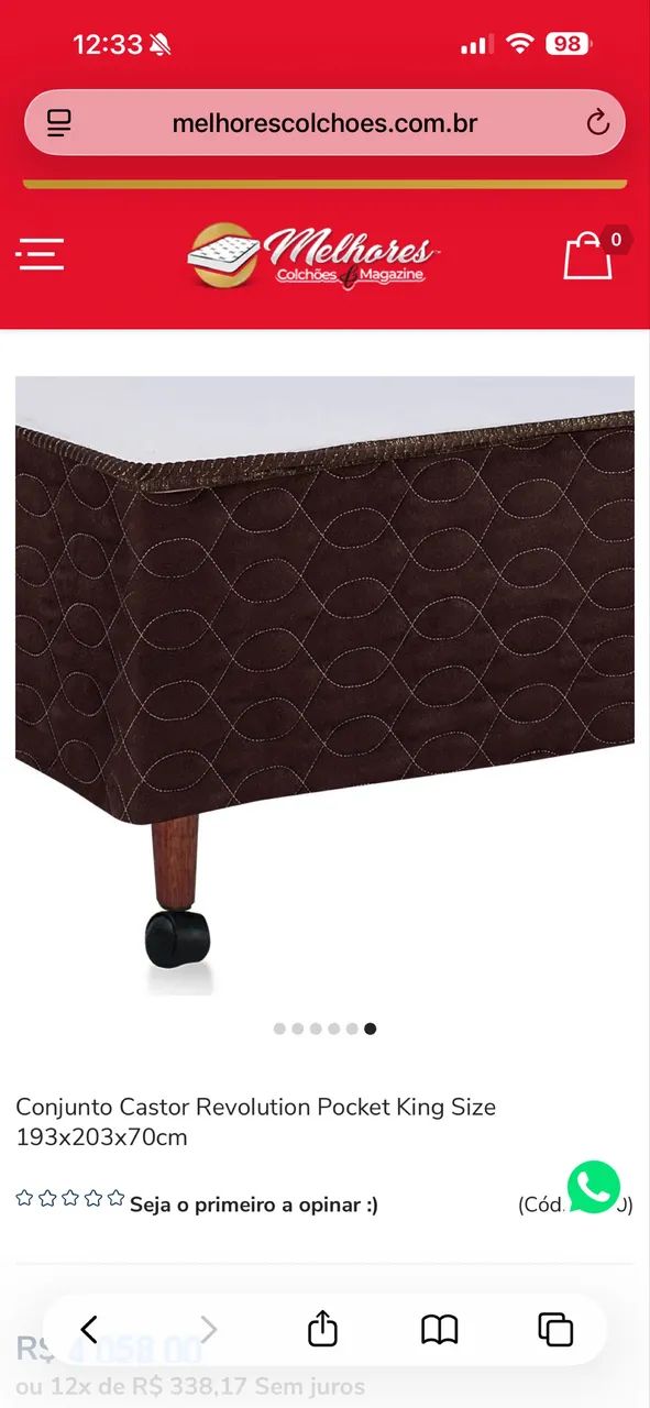 Box de cama queen castor