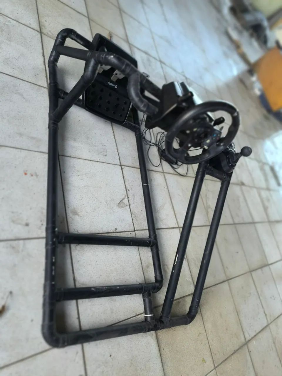 Volante g920 + cockpit caseiro  - Foto 4