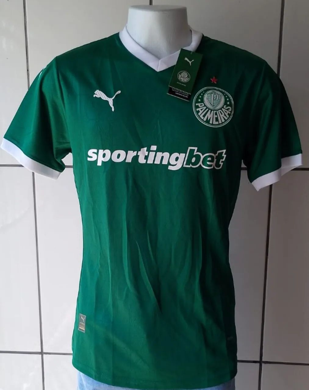 CAMISA DE FUTEBOl  MASCULINA PALMEIRAS, VERDE JOGADOR, UNIFORME PRINCIPAL 25/26 TAM G