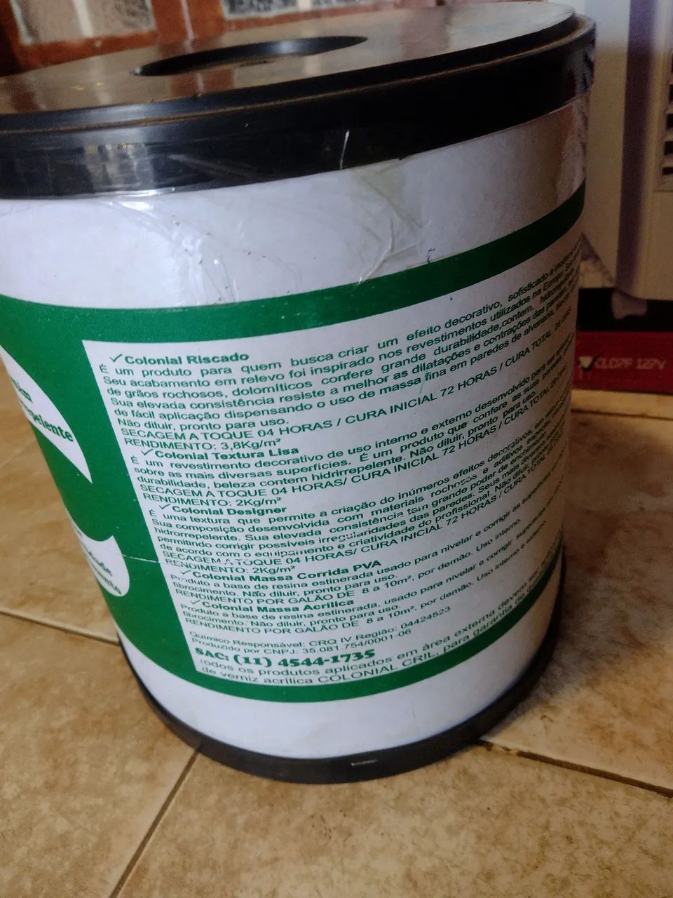 Galão fechado de massa para textura - Foto 3