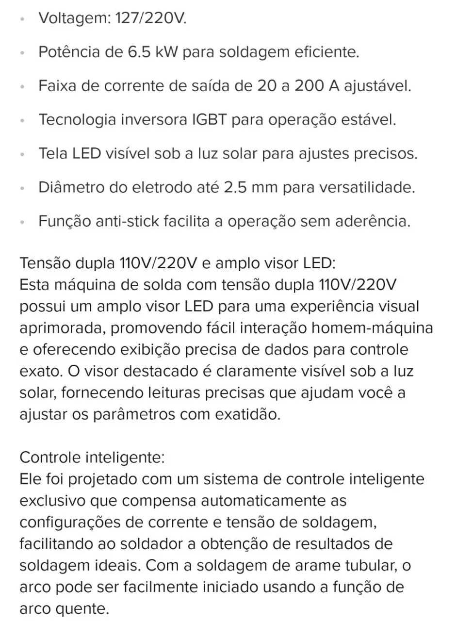 Inversora de solda bivolt  - Foto 2