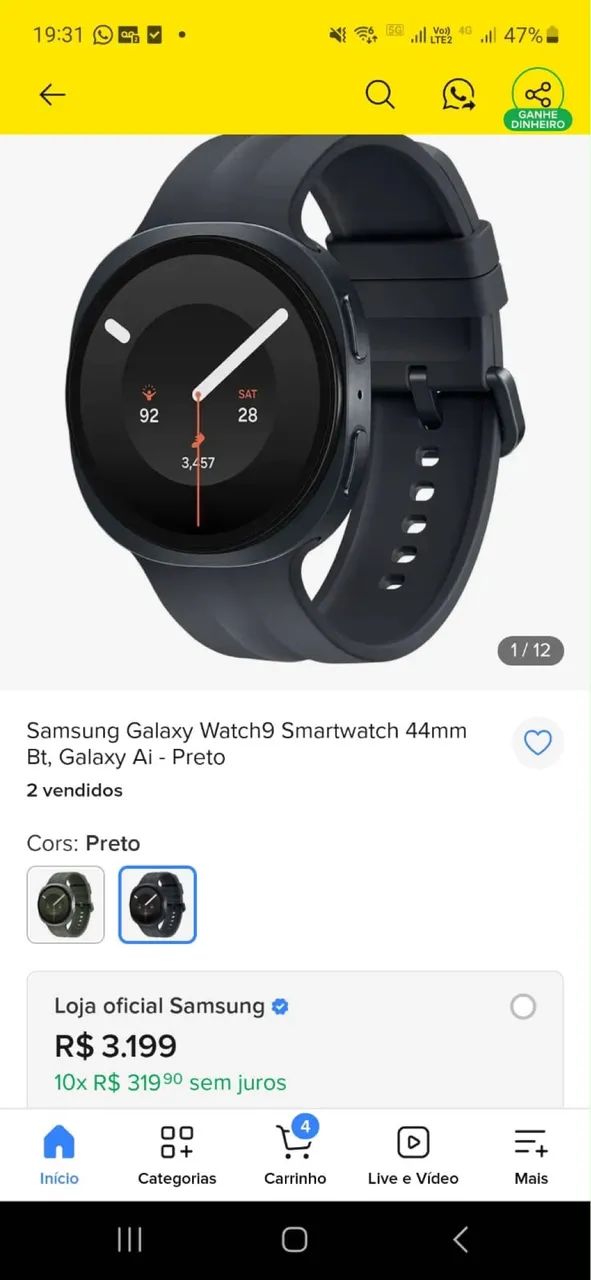 Samsung Galaxy Watch 9 Lacrado - Foto 2