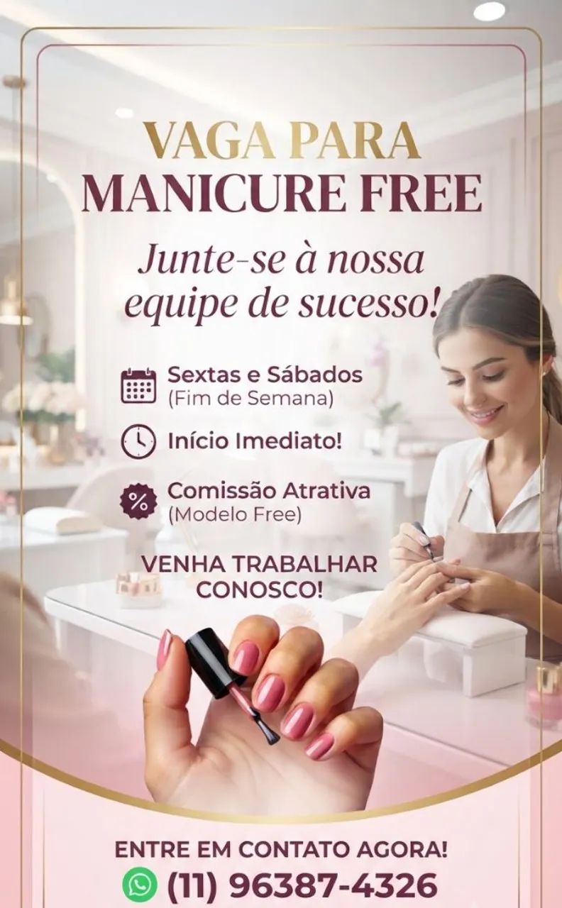 Vaga para manicure Free