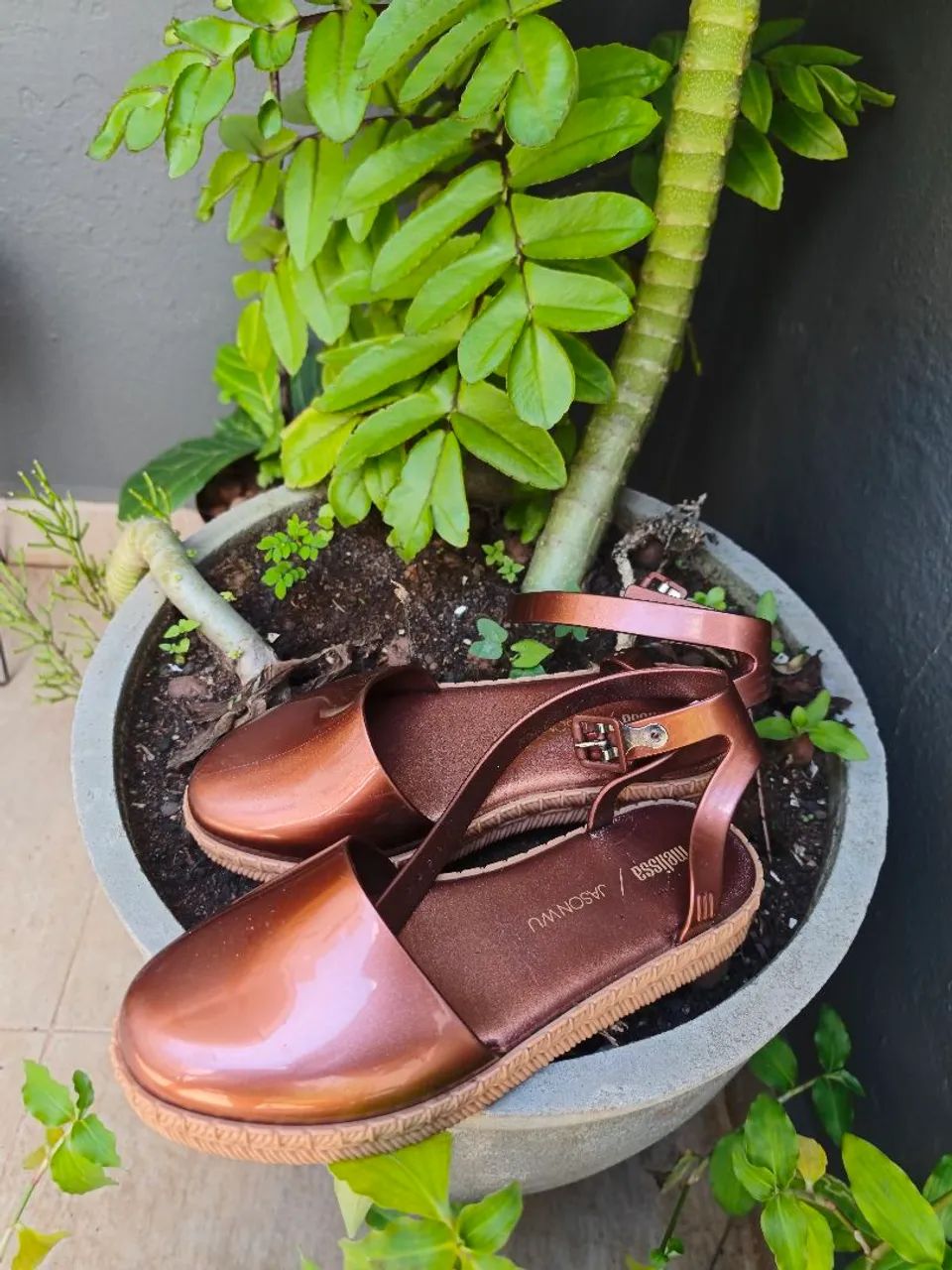 Melissa espadrille cor cobre edição especial jason wu - Calçados