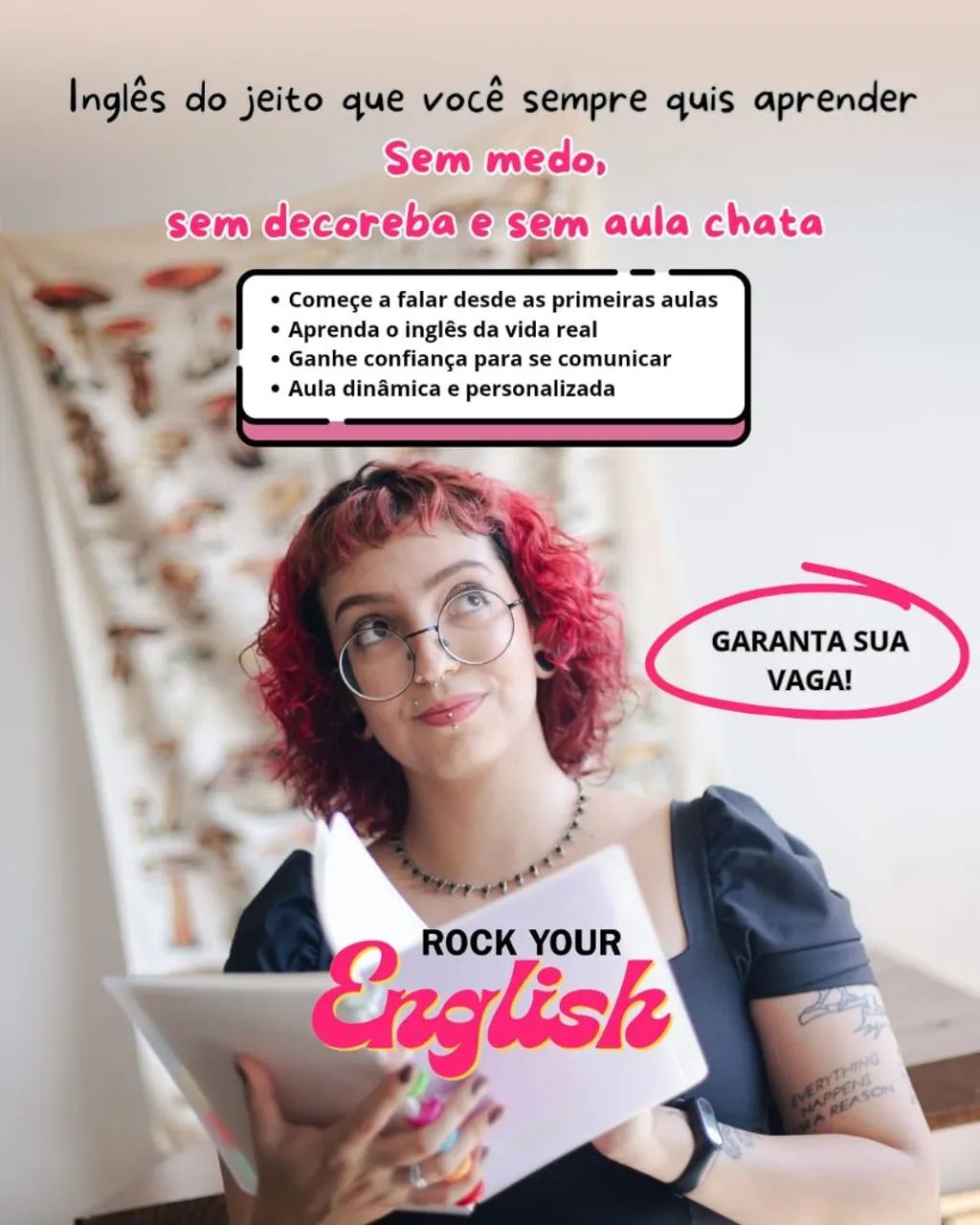 Aulas de inglês online 30% de desconto 1°mensalidade + aula bônus 