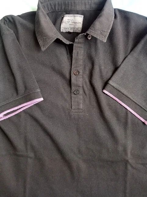 Camisa Polo Masculina Preta - Foto 3