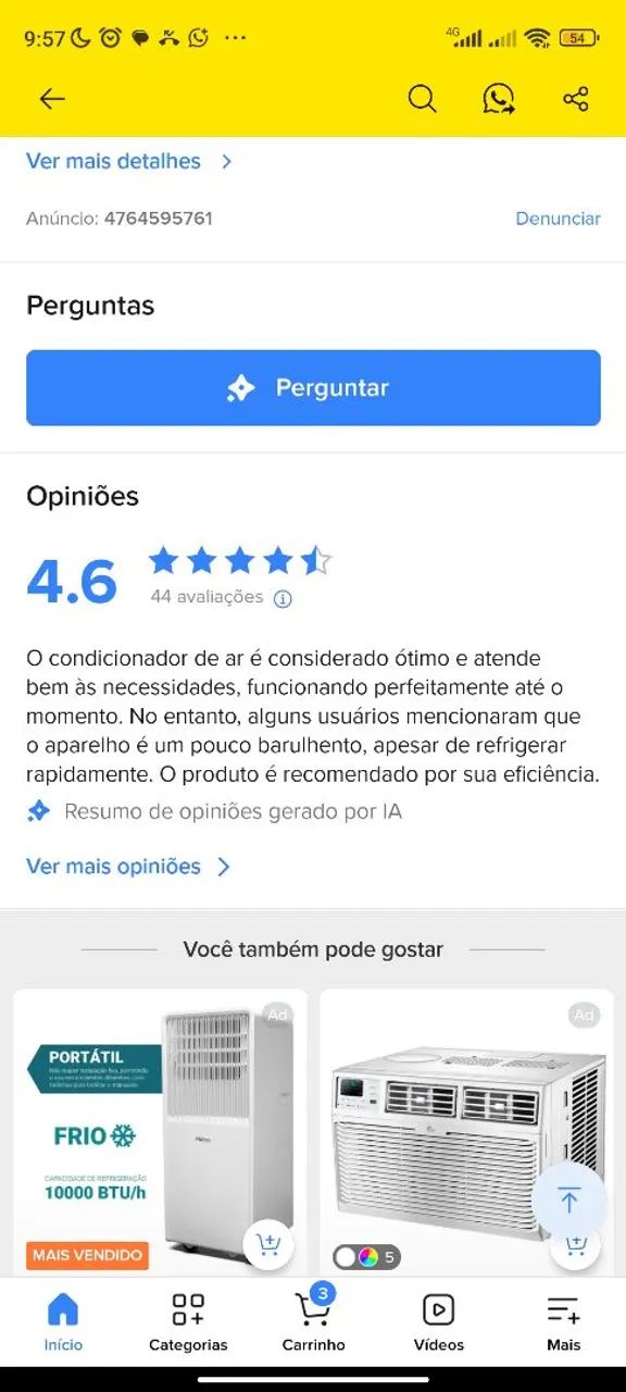 Ar Condicionado Springer Midea Mec 10.000 BTU Barato - Foto 2