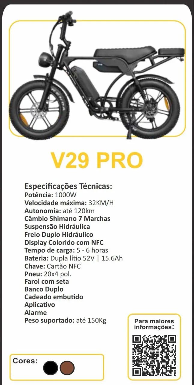 Bike Elétrica V29 - Foto 2