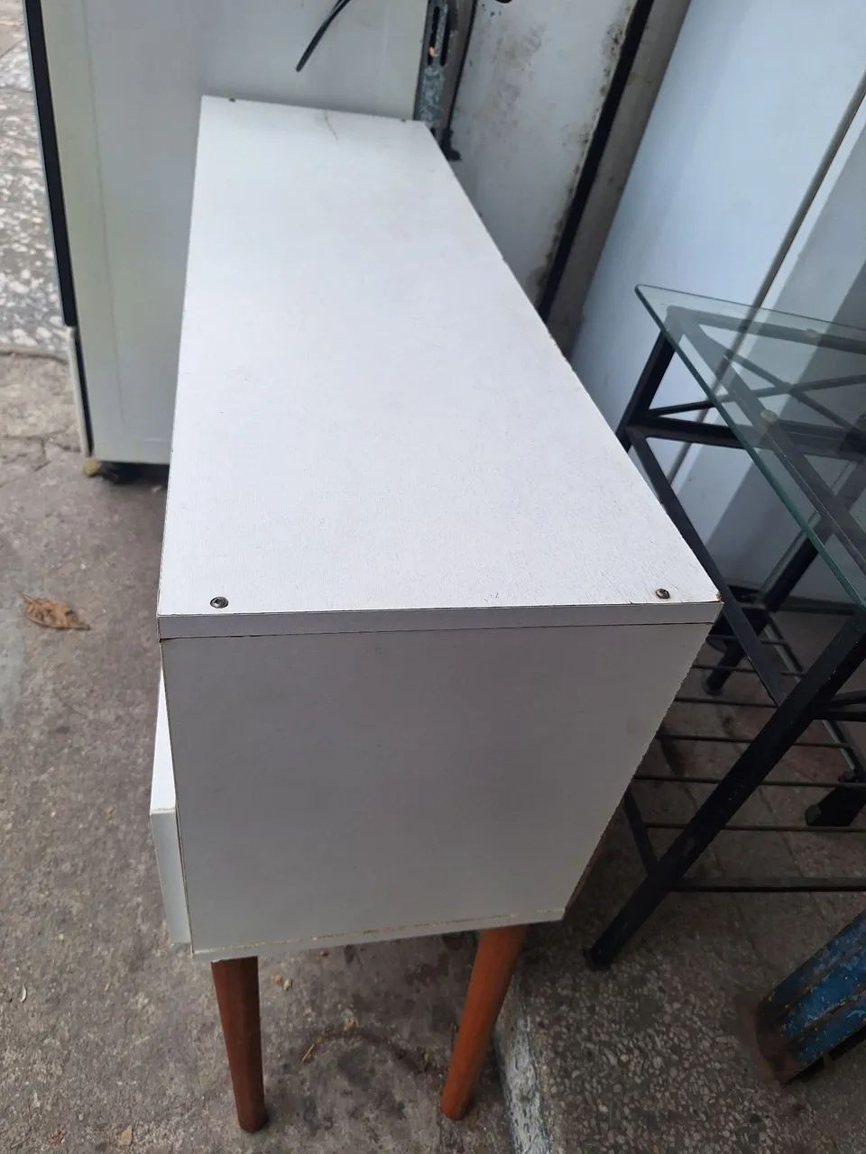 Rack de mdf branco em bom estado.  - Foto 2