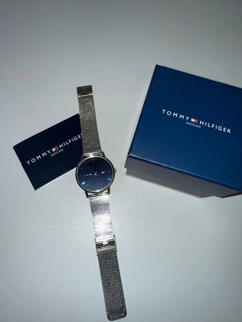 Relógio Tommy prata com azul marinho - Foto 2