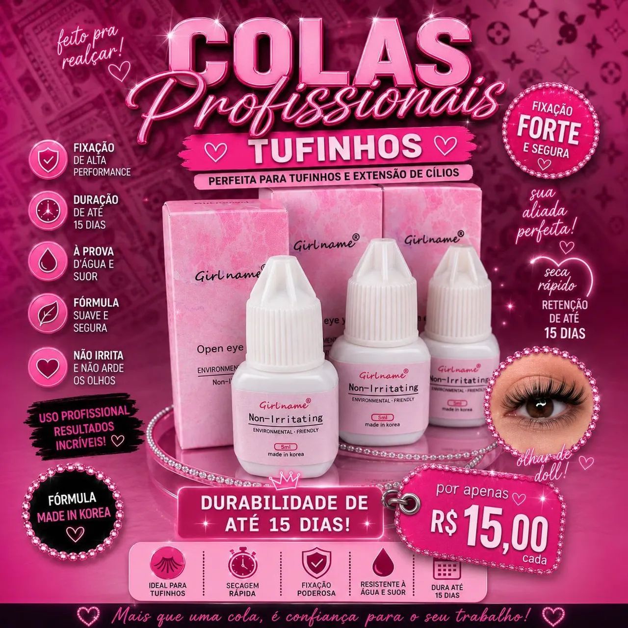 Kit de tufinhos para extensão em casa  - Foto 2