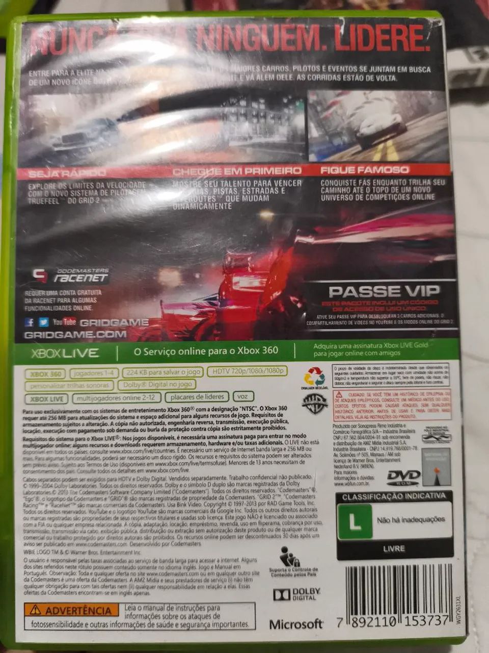 GRID 2 Xbox 360 Original - Corrida - Foto 2