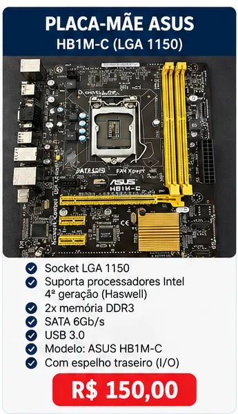 Placa-mãe ASUS H81M-C