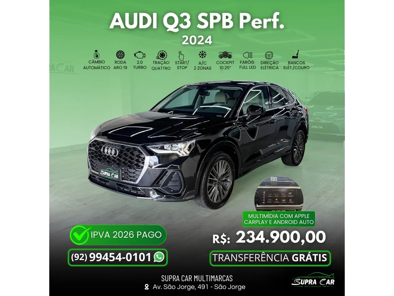 Audi Q3 SPB Performance 2.0 TFSI Tipt. Quatt. 2024