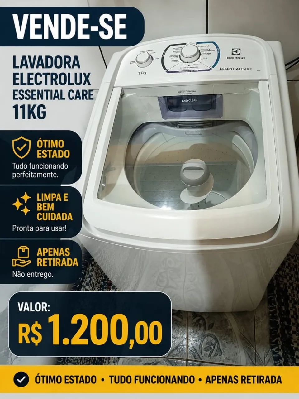 Máquina de lavar roupa 