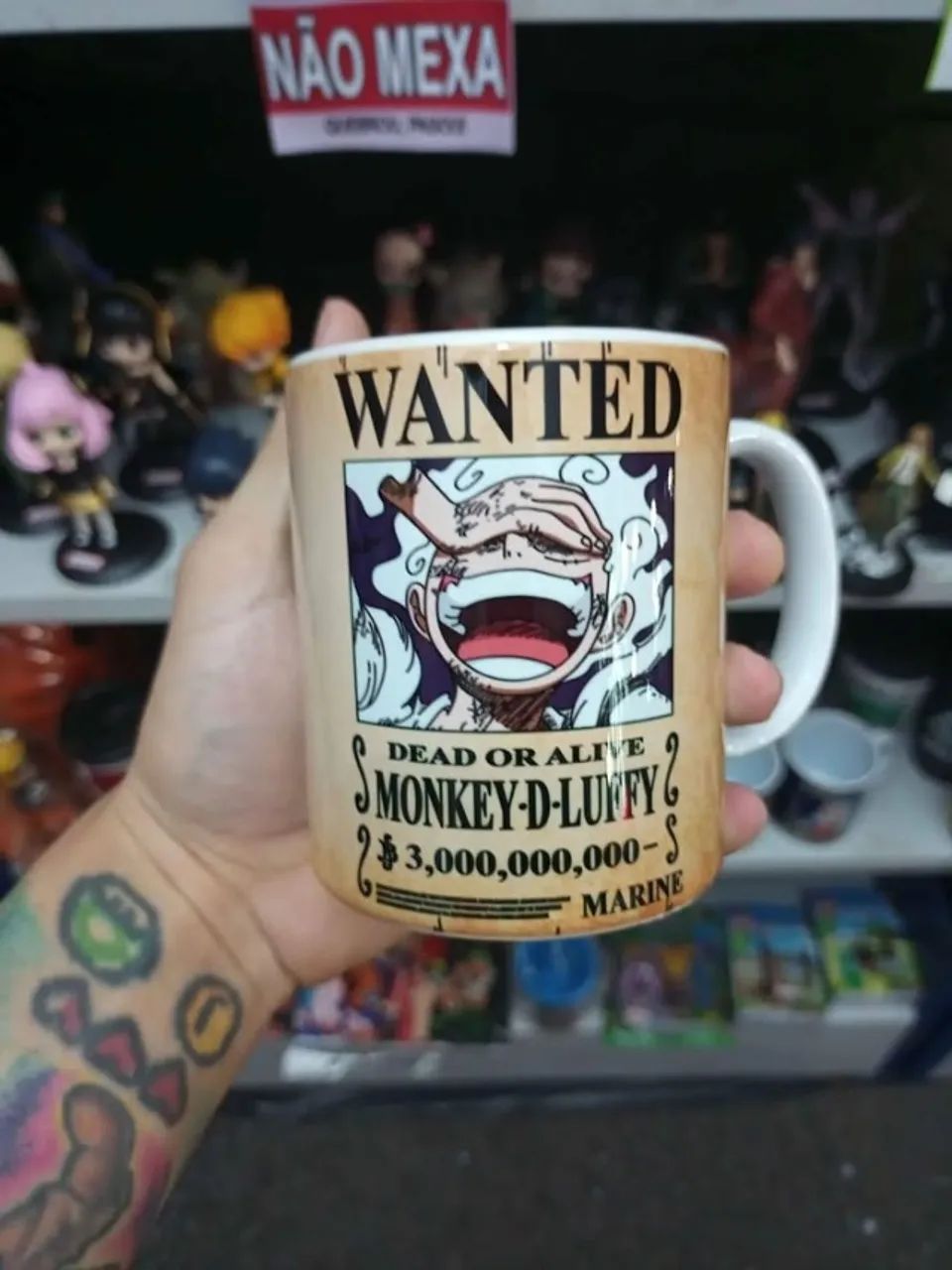 Caneca Luffy Gear 5 - Nika One Piece Zoro Sanji Porcelana Personalizada - NerdDog Store