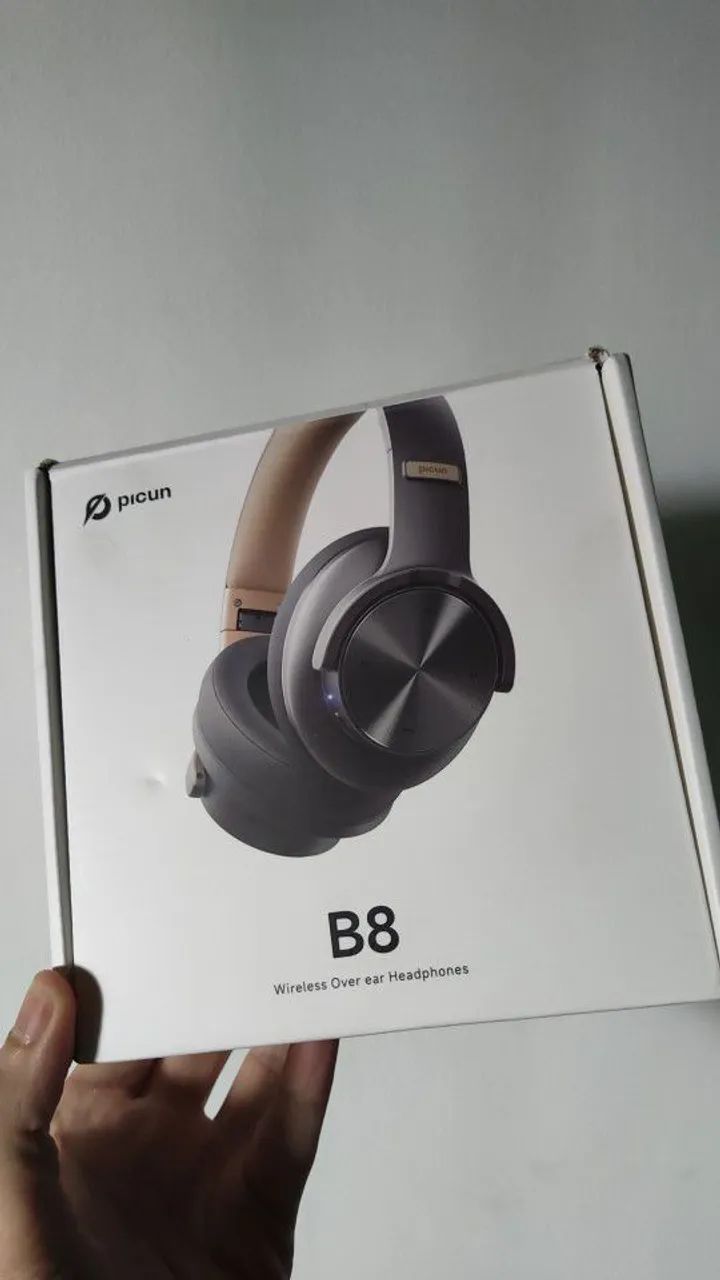 Incrível!!! Headphone PICUM B8. 120 h bateria. Baixa latência. 