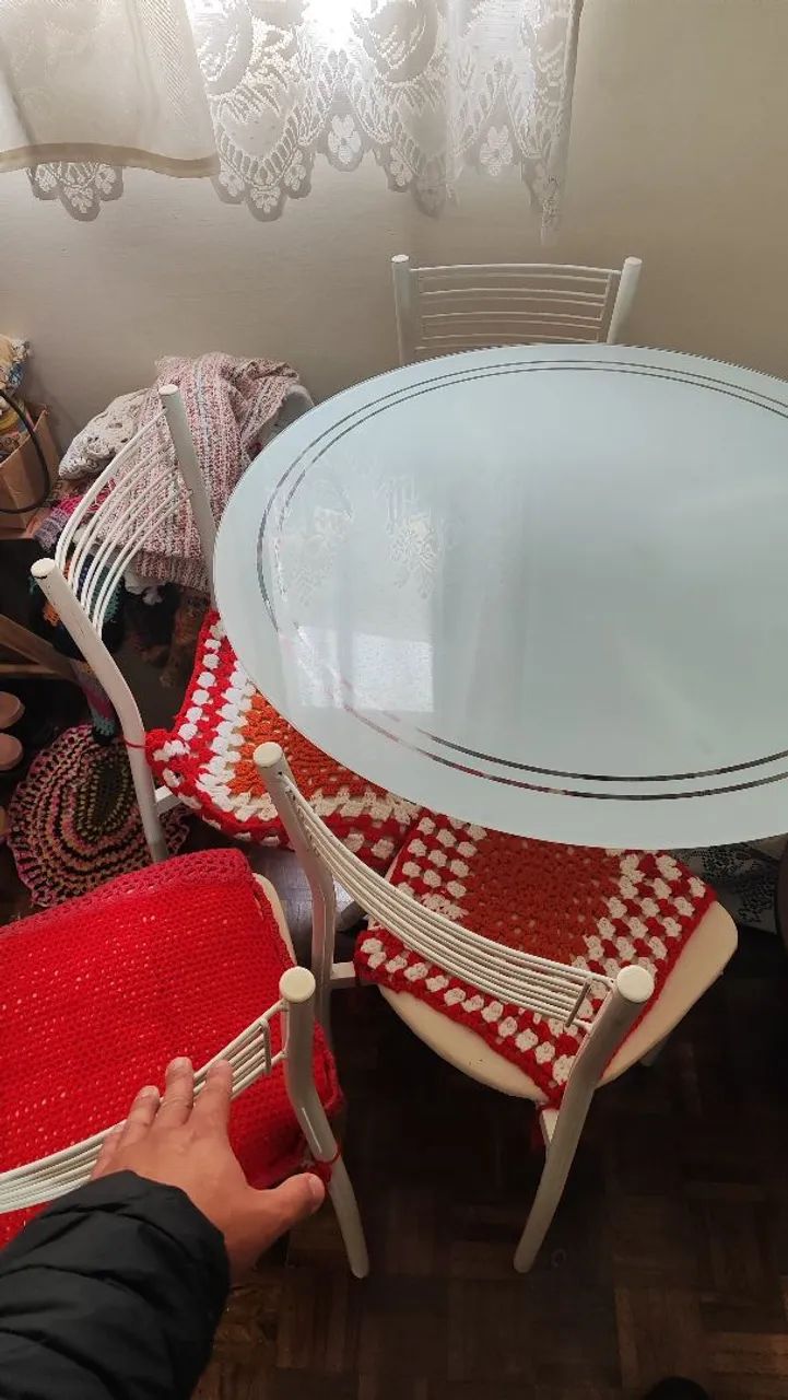 Mesa de vidro pequena  - Foto 2