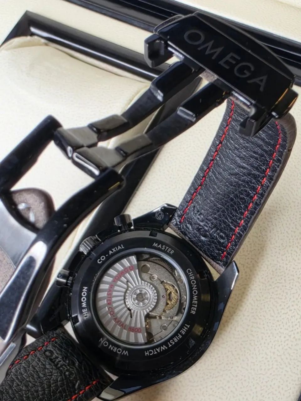RELOGIO Omega Speedmaster Puseira de Couro AUTOMATICO LINHA AAA+ EM 10X SEM JUROS - Foto 3