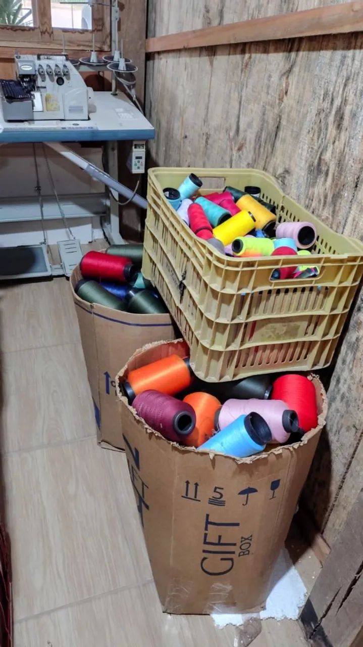 Linhas algodão e balon diversas cores 