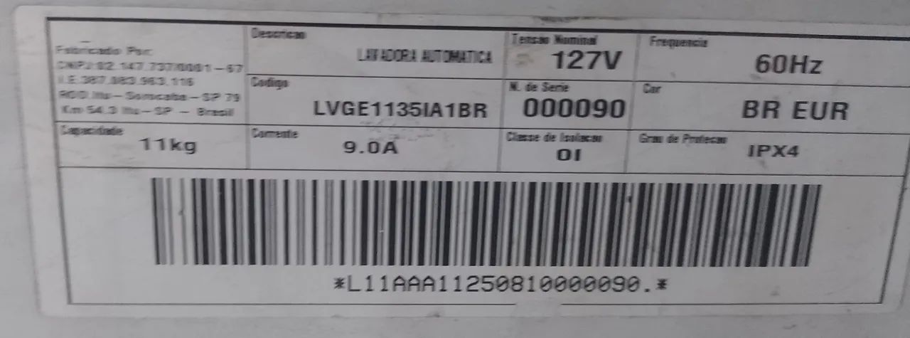 MÁQUINA DE LAVAR GE 11KL - Foto 2