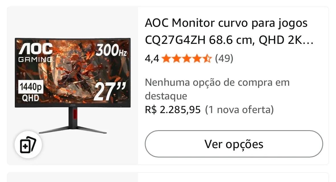 Monitor AOC GAMING 180hz - Foto 2