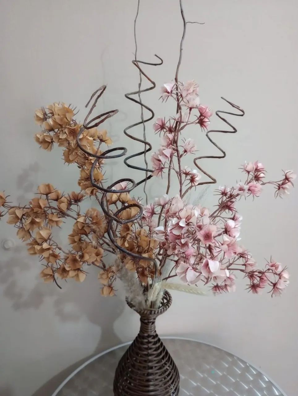 Arranjo flores de algodão  - Foto 2