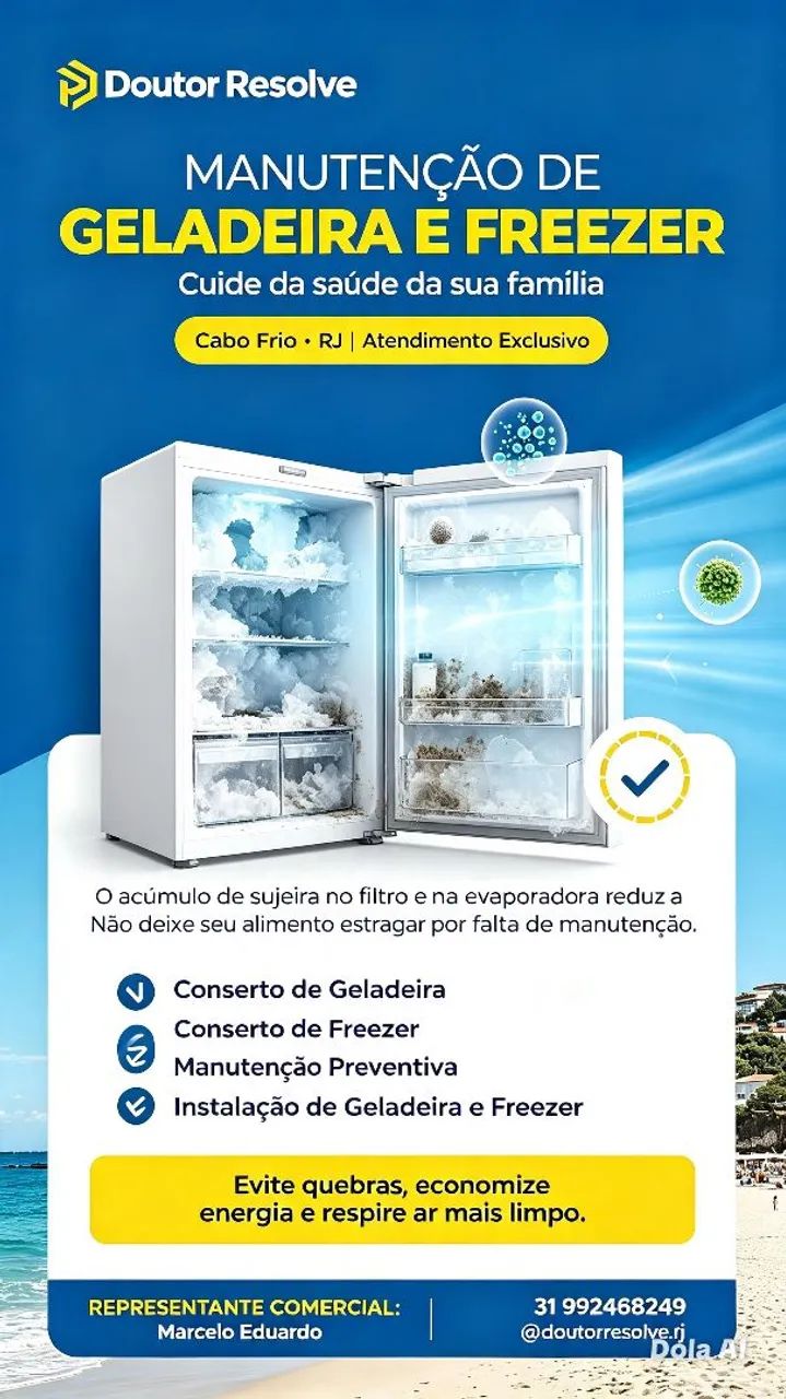 CONSERTO de Geladeira e Ar condicionado 