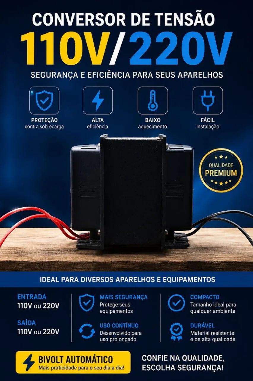 conversor de tensão 110V/220V