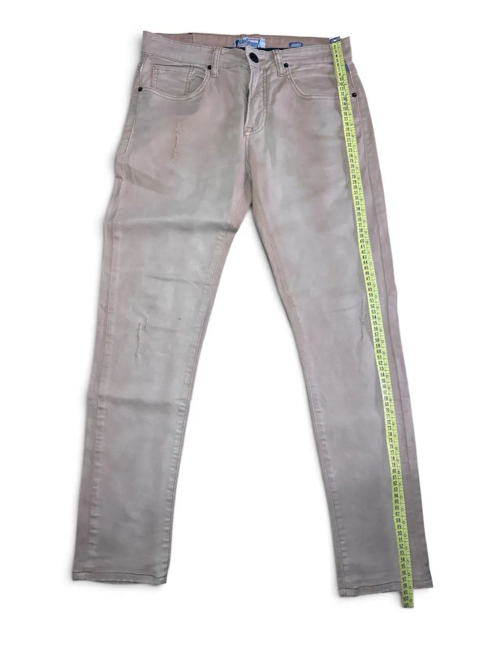 Calça Khelf Jeans Bege - Foto 4