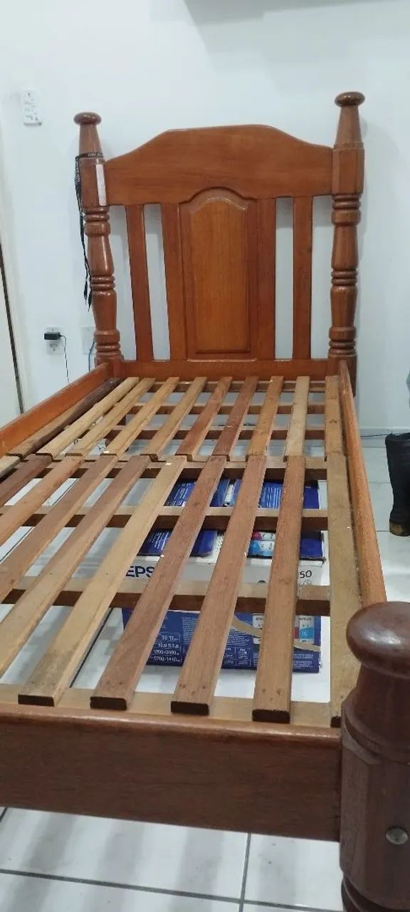 Cama solteiro madeira - Foto 2