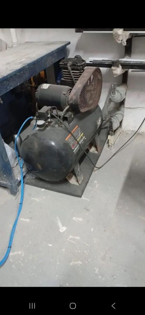 2 ESTAMPOS PNEUMÁTICOS MATRIZTEC + COMPRESSOR - Foto 2