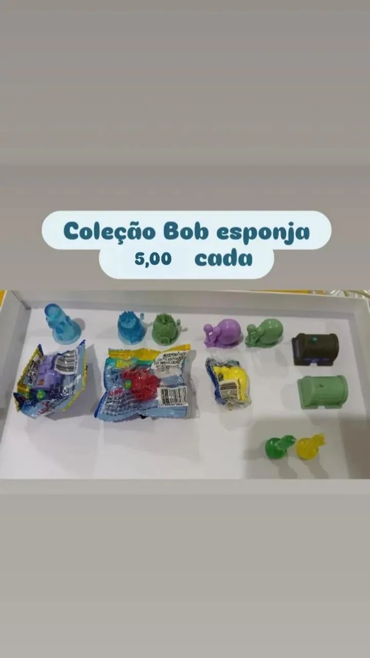 Bob esponja coleção batavinho 