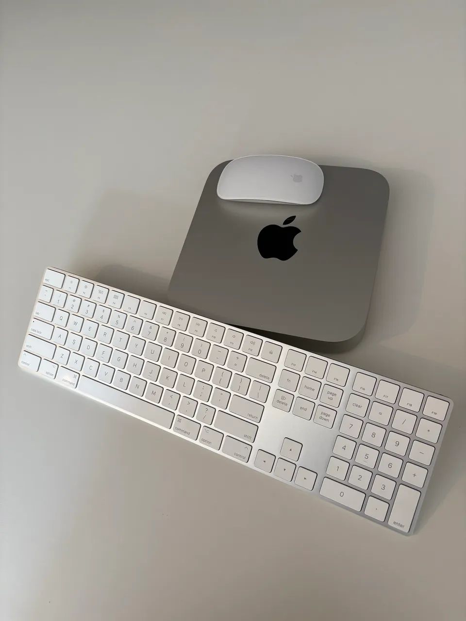 Mac mini M1 16GB 512GB Apple キーボード マウス Teclado E Mouse Bluetooth, Suporte Para Mac Mini M1 - Branco