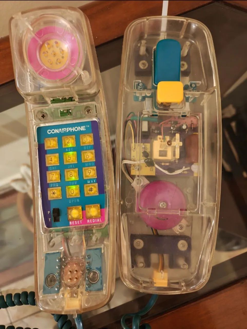 Telefone Transparente Anos 80