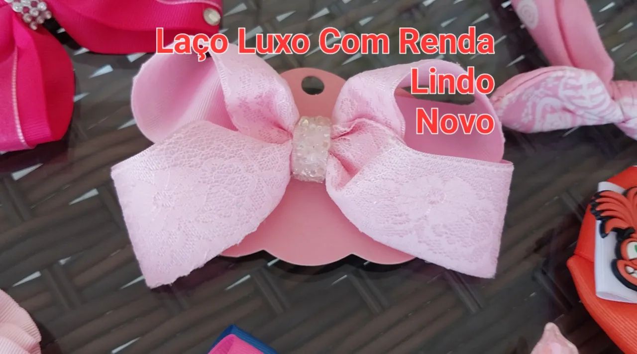 Lote de Laços e Enfeites de Cabelo LINDOS (Itens Novos e Itens Pouco Uso) - Foto 3