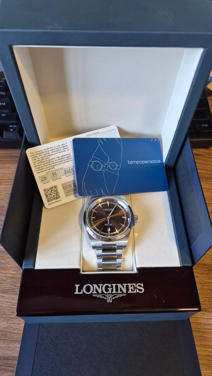 Longines conquest 41mm marrom  - Foto 2