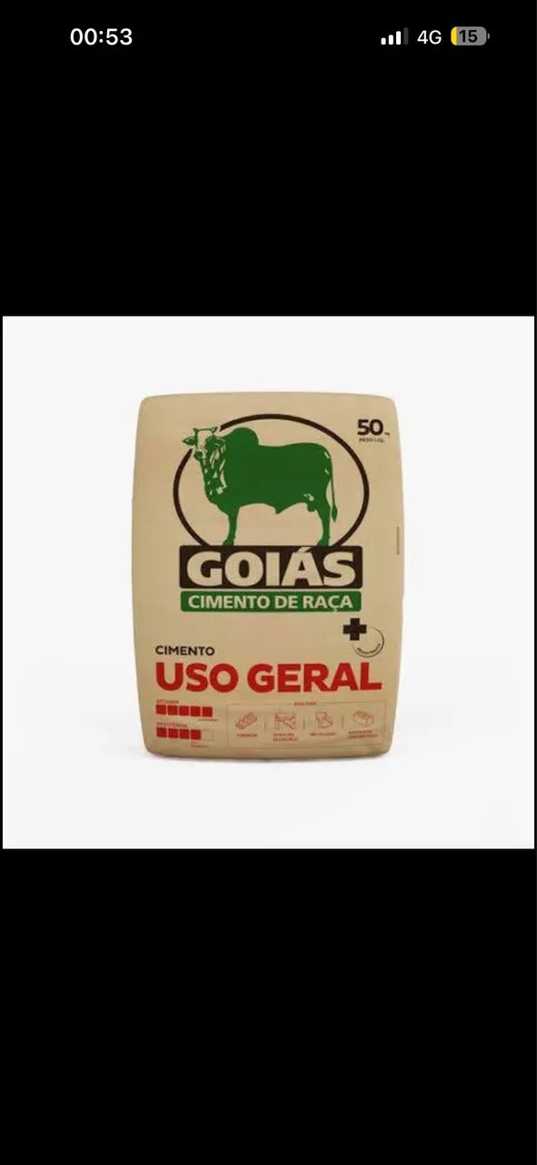 Cimento 50kg ou 40 kg