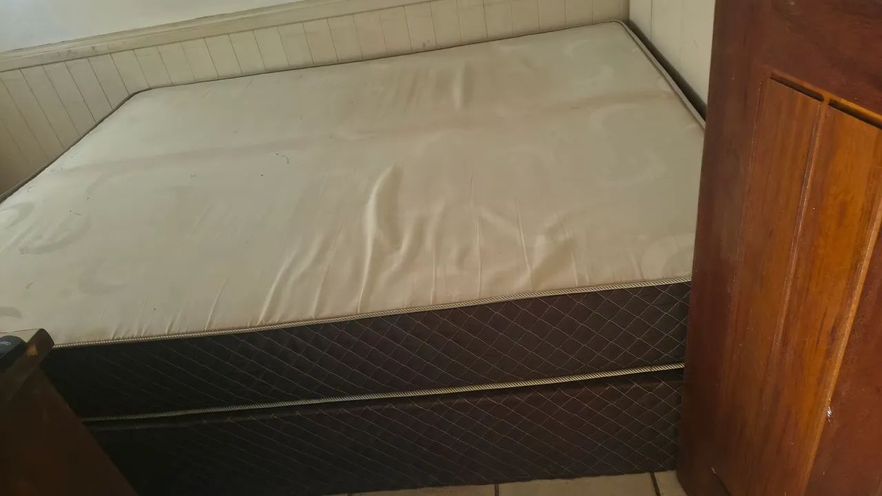Doação de cama mas colchão casal 