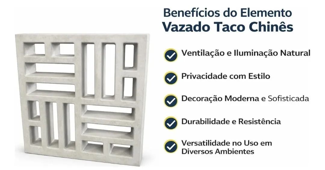 Cobogó Taco Chinês  - Foto 3