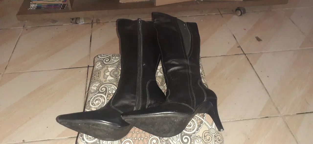Botas de couro feminia 37 miuzzi  - Foto 5