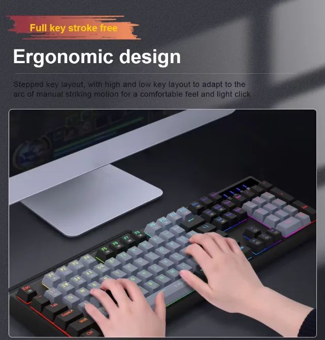 Teclado Mecanico E-yooso Z-14 Switch Red - Foto 4
