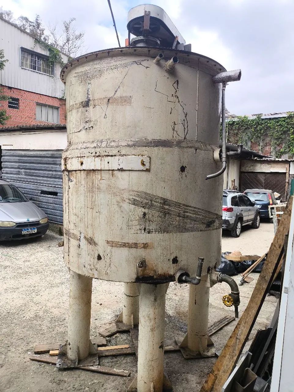 Oferta tanque aço carbono 4000 l com sistema de mistura  - Foto 2