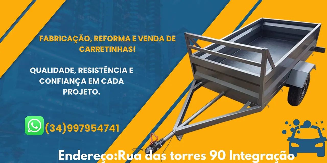 FABRICAÇÃO, REFORMA E VENDA DE CARRETINHAS