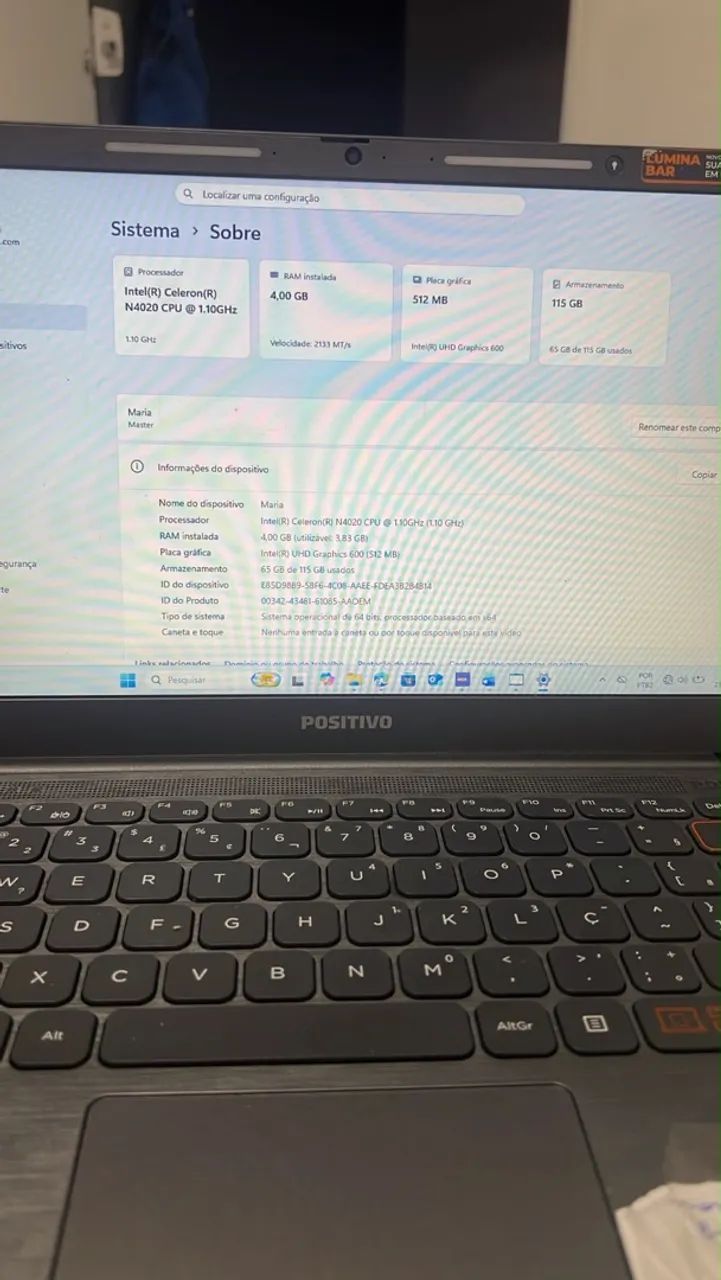 Notebook positivo  - Foto 4