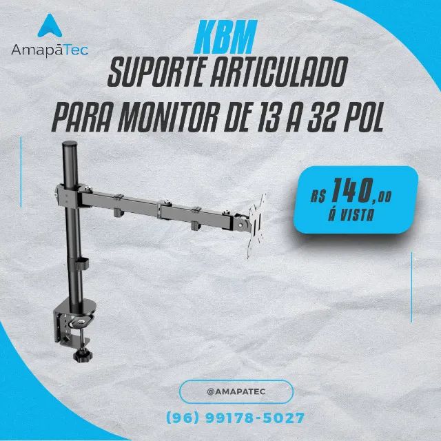 Suporte de MonitorKBM  SME100  Articulado de 13 a 32 pol