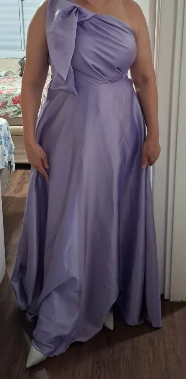 Vestido Lilás Tamanho G - Foto 2