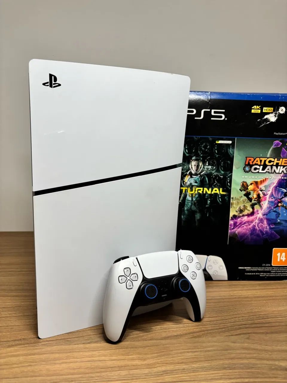 Ps5 slim 1TB + 4 jogos - Foto 2