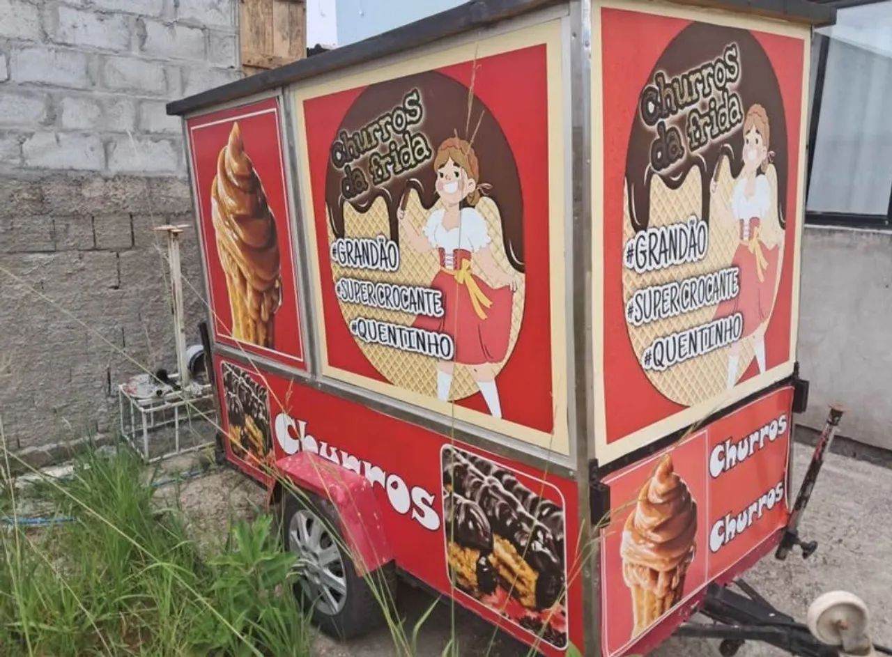 carrinho de churros completo reboque - Foto 4